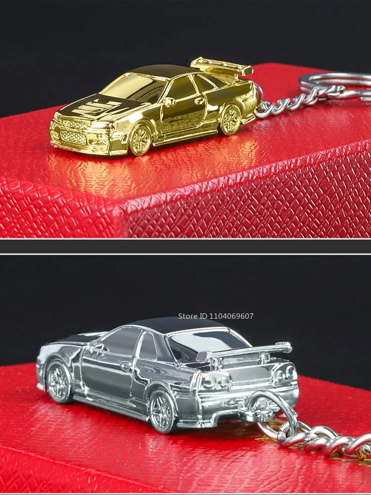 Diecast Keyring Electroplating Painting Keychains Boys Gifts Friends