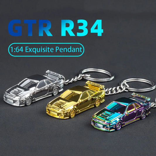 Diecast Keyring Electroplating Painting Keychains Boys Gifts Friends