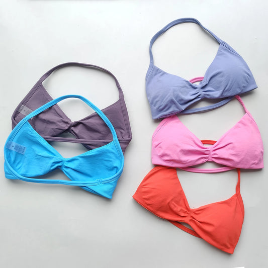 Women Workout Clothing Top Halter Sport Bras