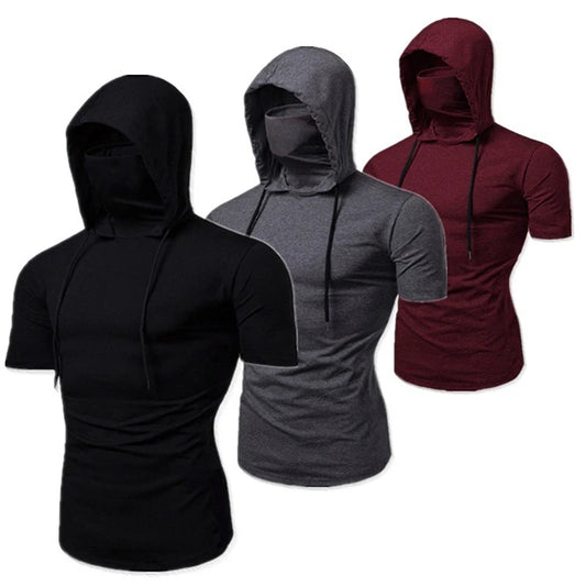 Large Mask Hoodie Sweatshirt Hooded Tops Cycling