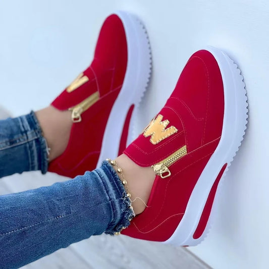 Women Platform Casual Slip Tennis Sneaker woman