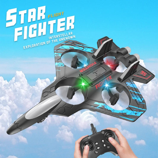 Remote Control Foam Fighter Airplane Toy With Light